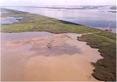 Text Box:   Marsh Restoration in Louisiana